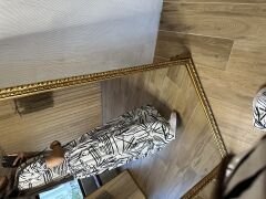 Zr hakim yaka siyah geçişli viskon elb