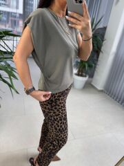 Cr 5003 Mint Yeşili Modal Bluz