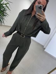 Sh 60593 Gold Fermuarlı Paraşüt İkili Haki Takım