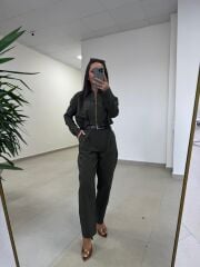 Sh 60593 Gold Fermuarlı Paraşüt İkili Haki Takım