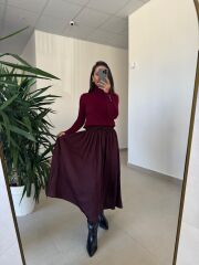 Dv 1268 Droplu Balıkçı Bordo Kazak