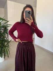 Dv 1268 Droplu Balıkçı Bordo Kazak