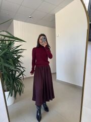 Dv 1268 Droplu Balıkçı Bordo Kazak