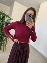 Dv 1268 Droplu Balıkçı Bordo Kazak