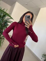 Dv 1268 Droplu Balıkçı Bordo Kazak