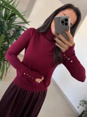 Dv 1268 Droplu Balıkçı Bordo Kazak