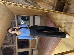 Orj marka yumoş mavi crop kazak