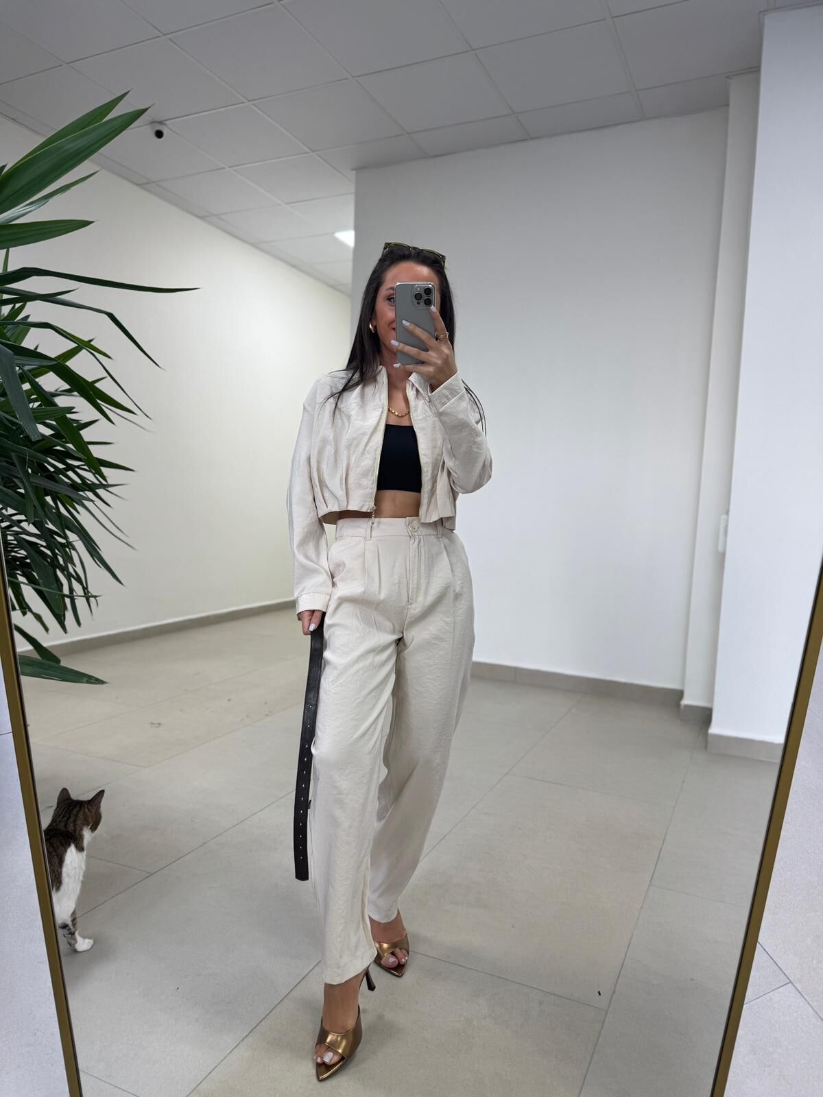 Sh 60593 Gold Fermuarlı Paraşüt İkili Taş Takım