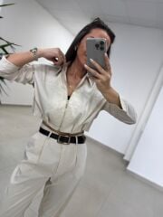 Sh 60593 Gold Fermuarlı Paraşüt İkili Taş Takım