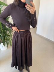 Dv 1268 Droplu Balıkçı Kahve Kazak