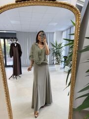 Nx 2828 Modal Haki Gömlekli Takım Elbise