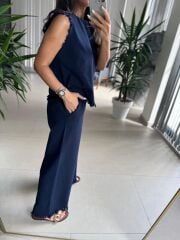 Ms 6161 Laci Ham Keten püskül Detaylı Takım