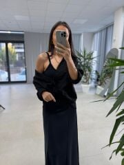 Nx 2828 Modal Siyah Gömlekli Takım Elbise