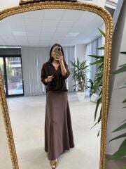 Nx 2828 Modal Kahve Gömlekli Takım Elbise