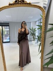 Nx 2828 Modal Kahve Gömlekli Takım Elbise