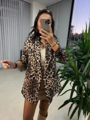 Foo Blazer Leopar Ceket