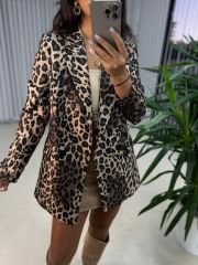 Foo Blazer Leopar Ceket