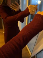 Mz 22769 Gümüş Çıtçıtlı Bordo Ottoman Elbise