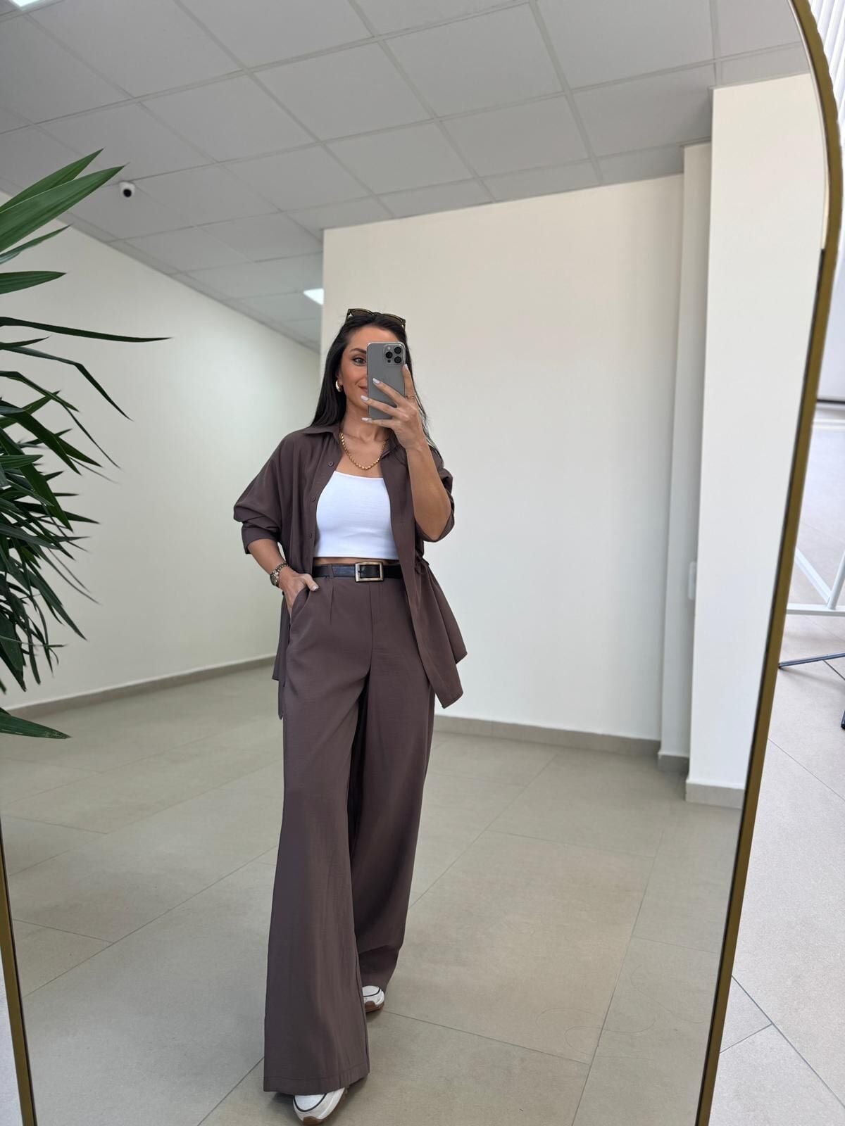 Art 4017 Vizon Bel Büzgülü Tensel İkili Takım