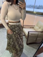 Dv Bej Uzun Kol Crop Body