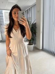 Np 2053 Taş Bel Gipeli Tensel Elbise