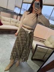 Dv Bej Uzun Kol Crop Body