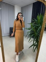 Sg Camel Çan Triko Elbise