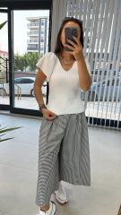 İspanyol Kol Beyaz Triko