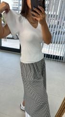 İspanyol Kol Beyaz Triko