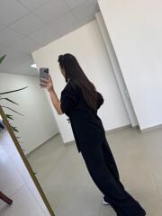 Art 4017 Siyah Bel Büzgülü Tensel İkili Takım