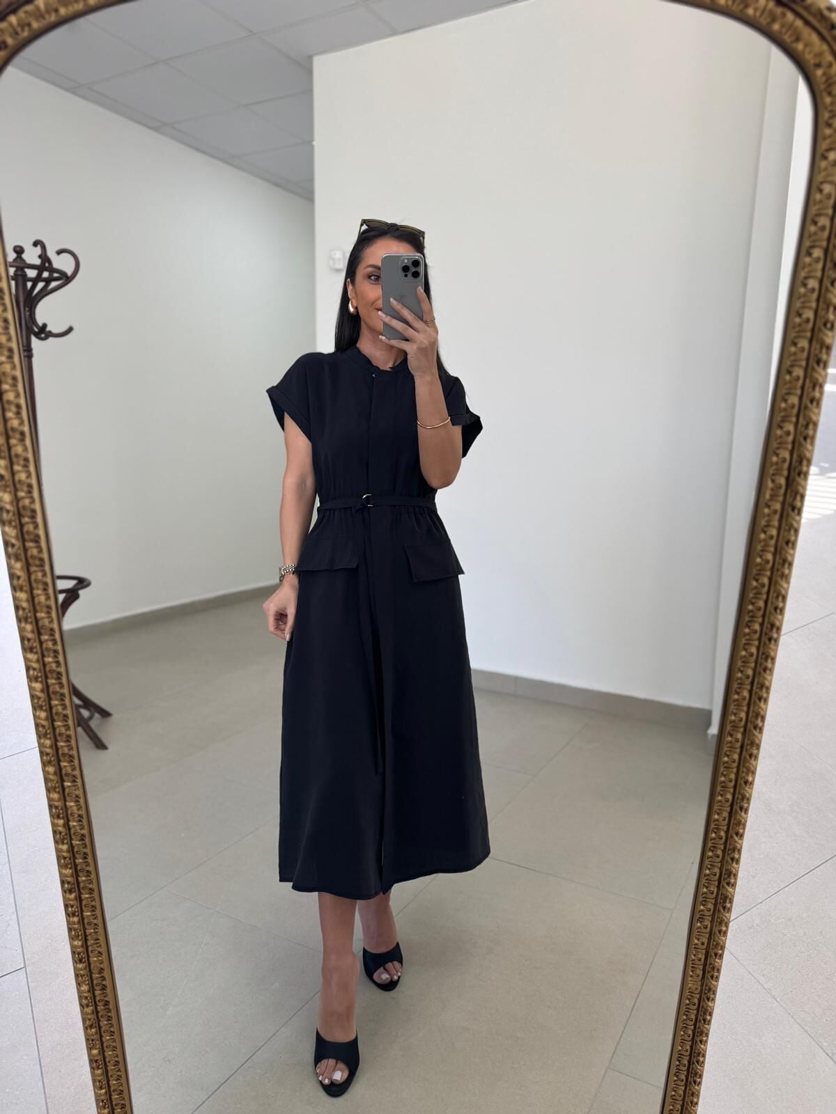 La 5839 Marka Model Siyah Tensel Elbise