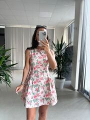 Bb 30083 Pembe Güllü Elbise