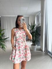 Bb 30083 Pembe Güllü Elbise