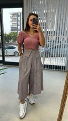 İspanyol Kol Gül Kurusu Triko