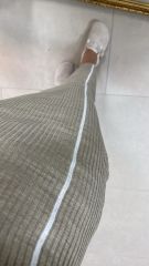 Bh Vizon Beyaz Şeritli Kalem Elbise