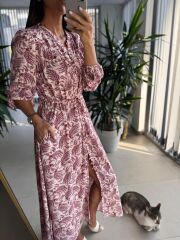 Orj. Marka Bel Büzgülü Elbise