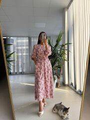 Orj. Marka Bel Büzgülü Elbise