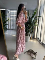 Orj. Marka Bel Büzgülü Elbise