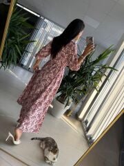 Orj. Marka Bel Büzgülü Elbise