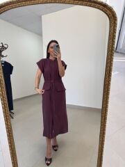 La 5839 Marka Model Bordo Tensel Elbise