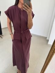 La 5839 Marka Model Bordo Tensel Elbise