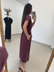 La 5839 Marka Model Bordo Tensel Elbise