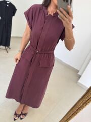 La 5839 Marka Model Bordo Tensel Elbise