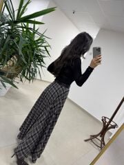 Rn 37220 Kahve Kaşe Tasarım Etek