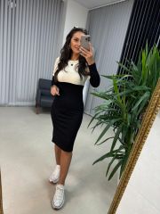 Ms Cream Soft Pencil Dress