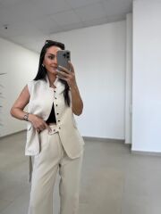 Art 4003 Kuş Gözü Yelekli Taş Takım