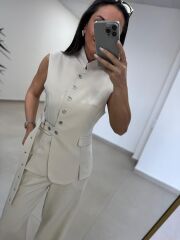 Art 4003 Kuş Gözü Yelekli Taş Takım