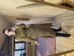 Mng yellow scarf dress