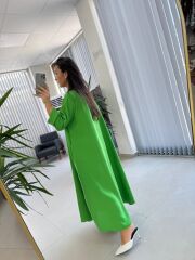 Dr 8059 Yeşil Tensel Gömlek Elbise