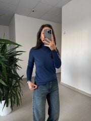 Dv 1268 Droplu Balıkçı İndigo Kazak